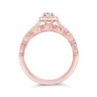 Diamond Revelations 14K Rose Gold 1.00Ctw Oval Diamond Bridal Ring