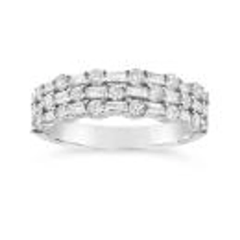 10K White Gold 1.00Ctw Diamond Band
