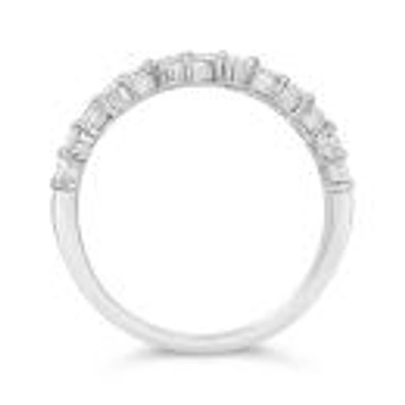 10K White Gold 1.00Ctw Diamond Band