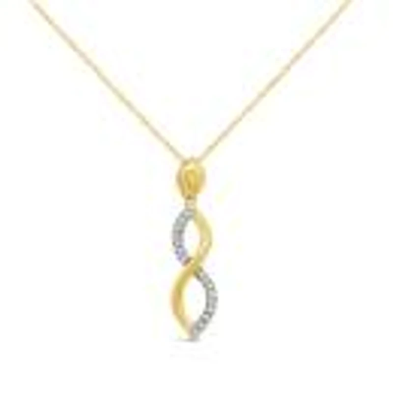 Infinite Love 10K Yellow Gold Diamond Pendant