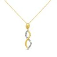 Infinite Love 10K Yellow Gold  Diamond Pendant