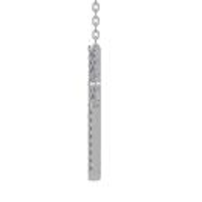New Brilliance Sterling Silver Lab Grown 0.75Ctw Diamond Initial "E" Necklace