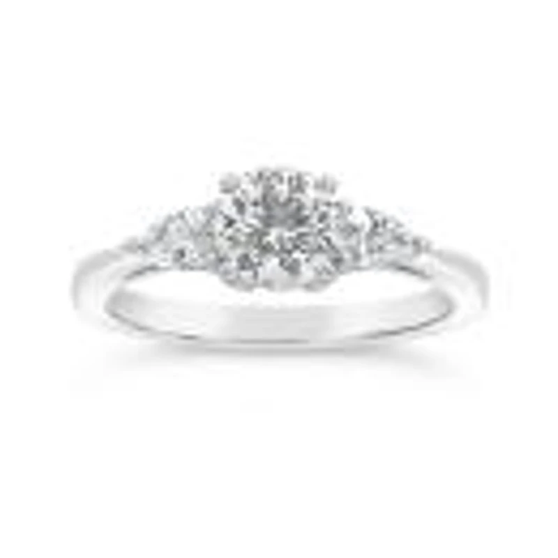 Blossom 14K White Gold Lab Grown 1.30Ctw Diamond Three-Stone Ring