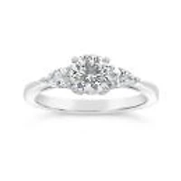 Blossom 14K White Gold Lab Grown 1.30Ctw Diamond Three-Stone Ring