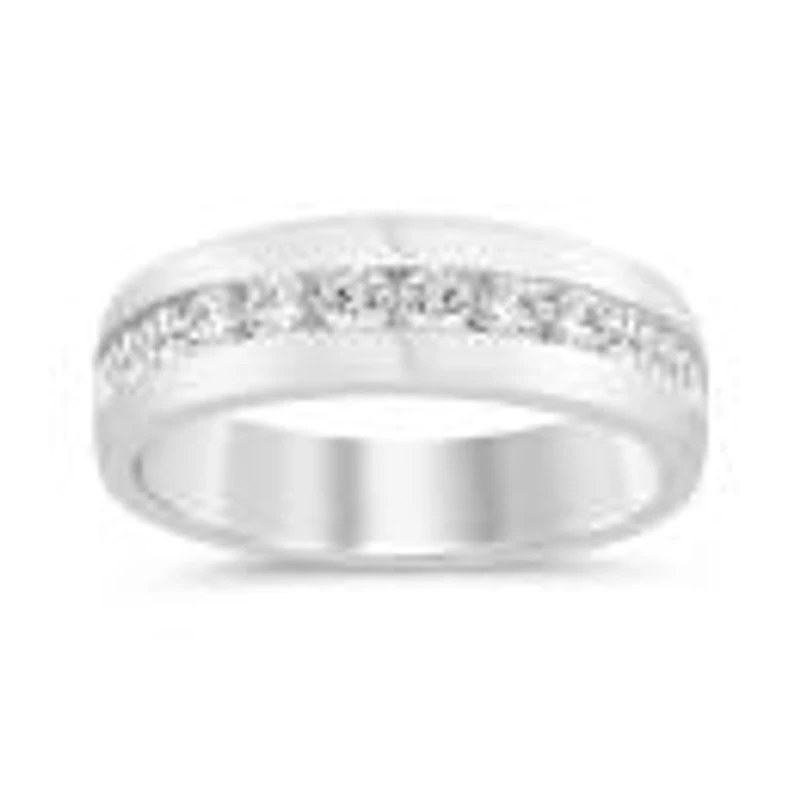 10K White Gold Lab Grown 1.00Ctw Diamond Ring