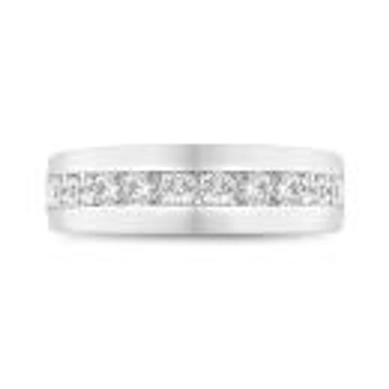 10K White Gold Lab Grown 1.00Ctw Diamond Ring