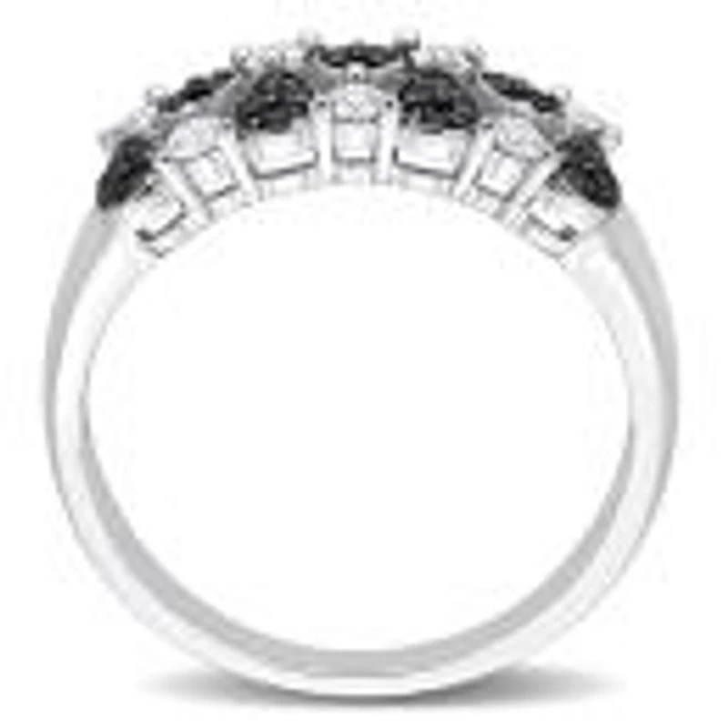 Julianna B 14K White Gold Black & White 0.04Ctw Diamond Fashion Ring