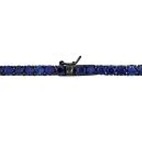 Julianna B Sterling Silver Created Blue Sapphire With Black Rhodium 20" Necklace