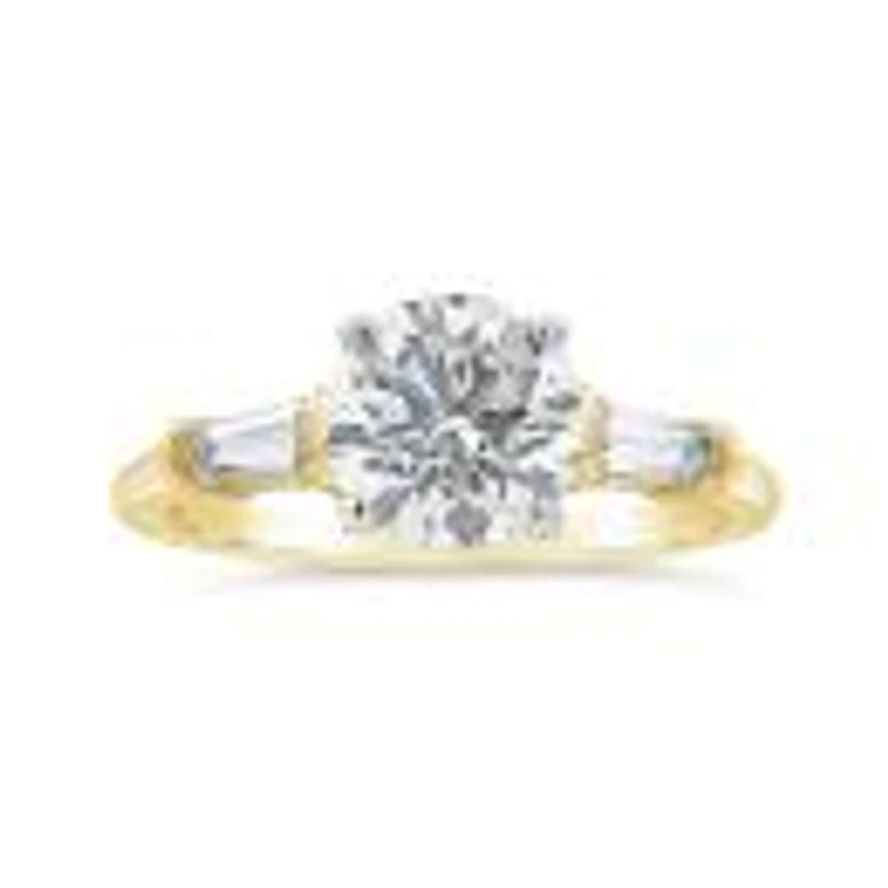 New Brilliance 14K Yellow Gold Lab Grown 2.50Ctw Diamond Bridal Ring