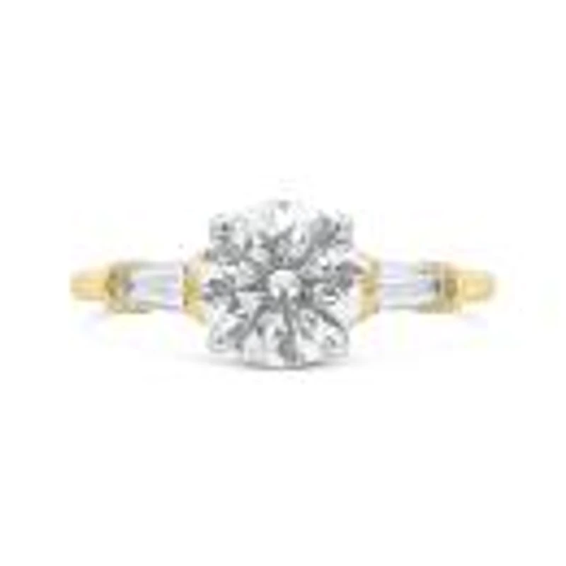 New Brilliance 14K Yellow Gold Lab Grown 2.50Ctw Diamond Bridal Ring