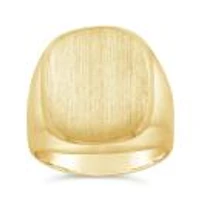 10K Yellow Gold Large Square Signet Ring