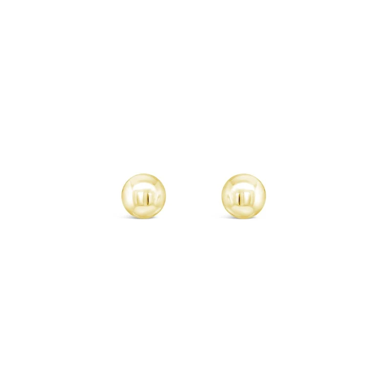 10K Yellow Gold 5mm Ball Earrings