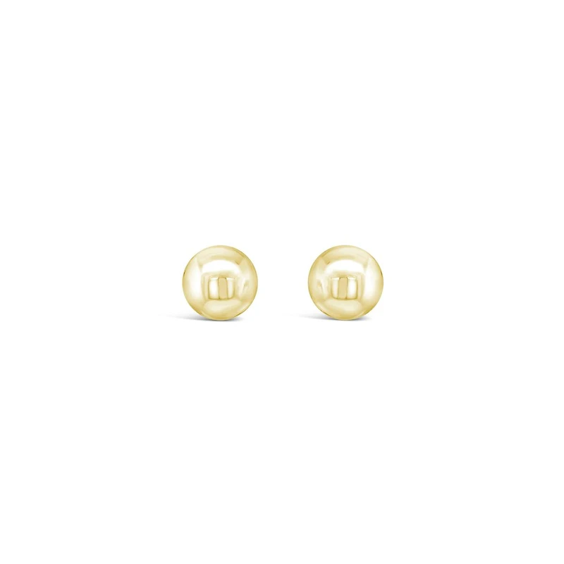 10K Yellow Gold 6mm Ball Earrings