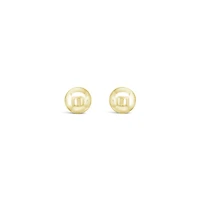 10K Yellow Gold 6mm Ball Earrings