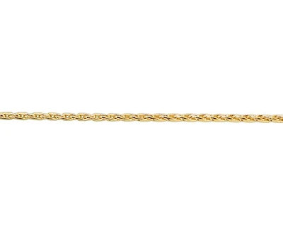 10K Yellow Gold 18" 1.3mm Parisian Wheat Chain
