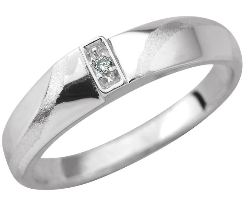 10K White Gold "Matrimony" Diamond Set Band