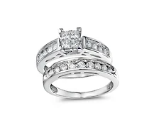Princessa White Gold 0.50CTW Diamond Bridal Set