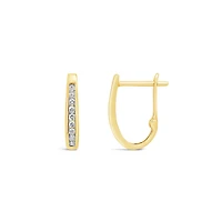 Infinity Yellow Gold 0.25CTW Diamond Earrings