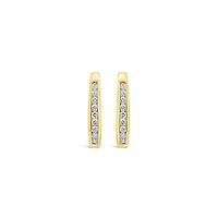 Infinity Yellow Gold 0.25CTW Diamond Earrings