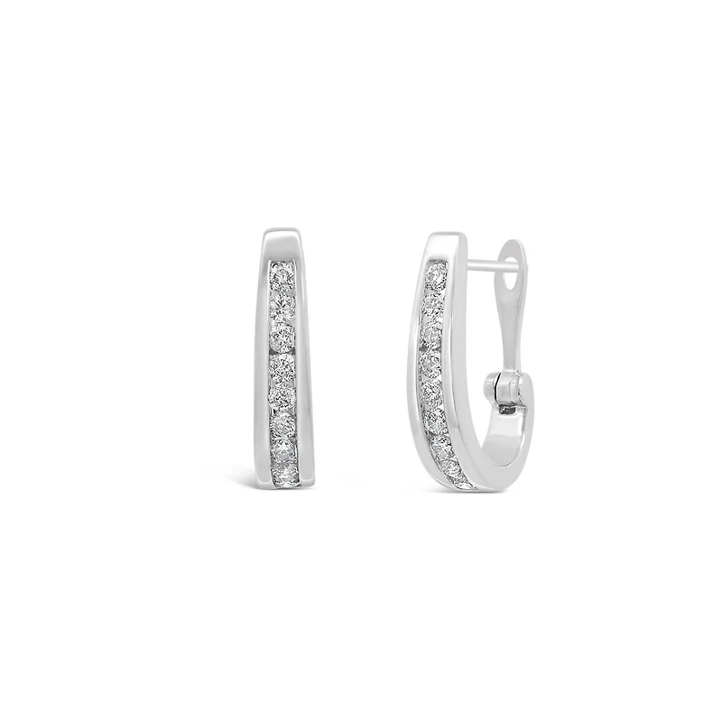 Infinity White Gold 0.50CTW Diamond Earrings