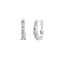 Infinity White Gold 0.50CTW Diamond Earrings