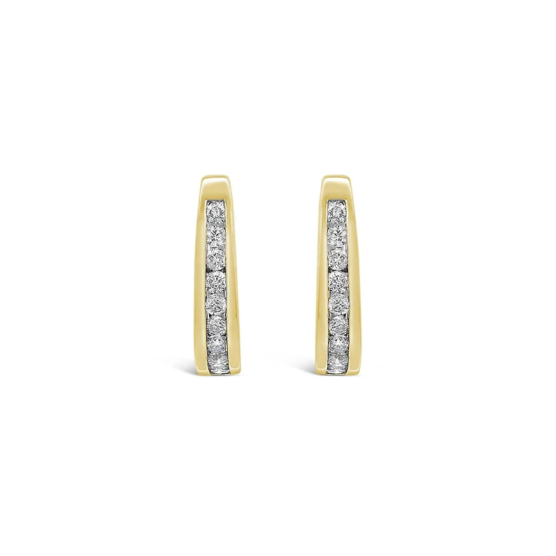 Infinity Yellow Gold 0.50CTW Diamond Earrings