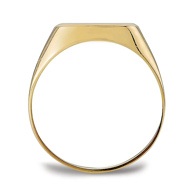10K Yellow Gold Signet Ring