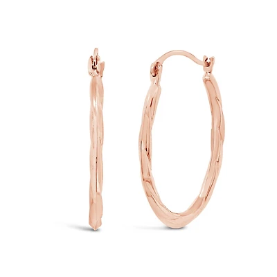 10K Yellow Gold 2x20mm Tube Earrings
