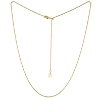 10K Yellow Gold Adjustable to 22" 1.4mm Sparkle Chain