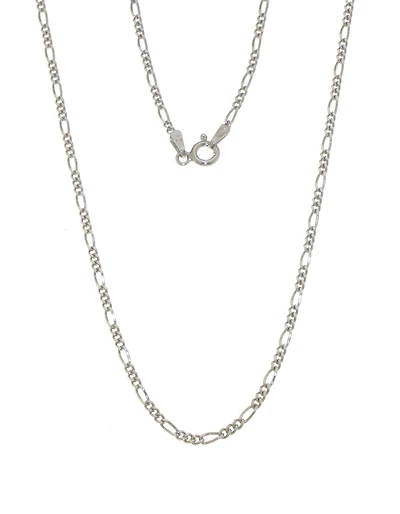 Sterling Silver 16" 1.7mm Figaro Chain