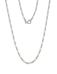 Sterling Silver 20" 1.7mm Figaro Chain