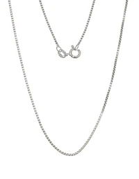 Sterling Silver 22" 1.2mm Box Chain