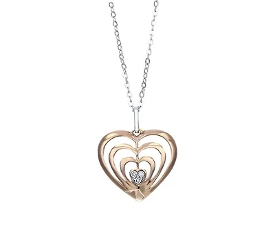 Diamond 0.03CTW Heart Pendant