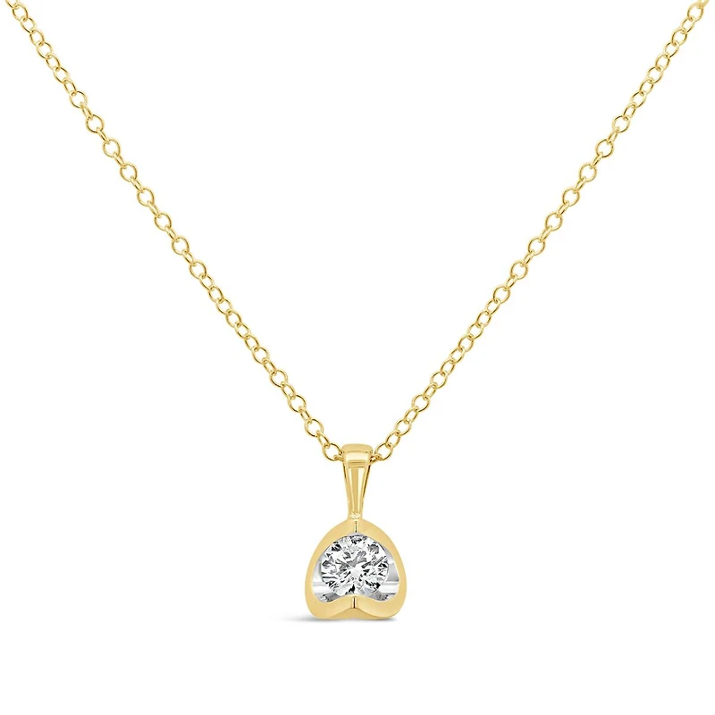 Glacier Fire 10K Yellow Gold 0.20CT Canadian Diamond Pendant