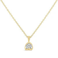 Glacier Fire 10K Yellow Gold 0.20CT Canadian Diamond Pendant