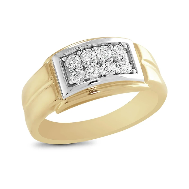 10K Two Tone Gold Valor Diamond Ring