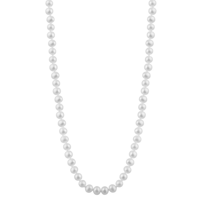 Freshwater 6-6.6mm White Pearl Necklace