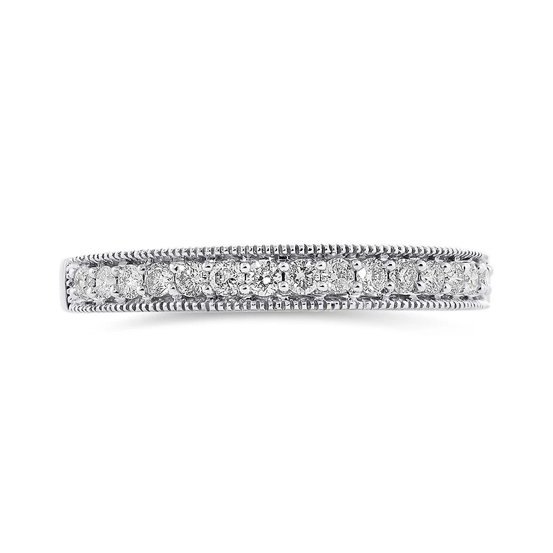 10K White Gold 0.25CTW Diamond Band