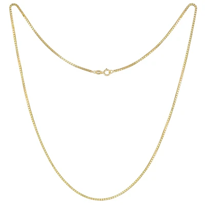 10K Yellow Gold 24" 2.2mm Semisolid Diamond Cut Box Chain