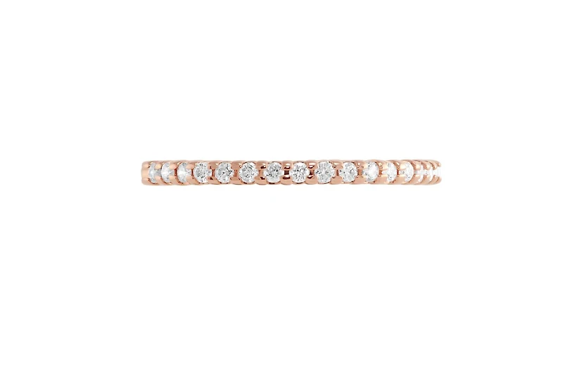 14K Rose Gold 0.15CTW Diamond Band