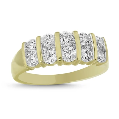 14K Yellow Gold 1.00CTW Diamond Anniversary Ring