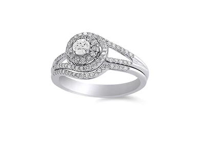 White Gold 0.50Ctw Diamond Bridal Set