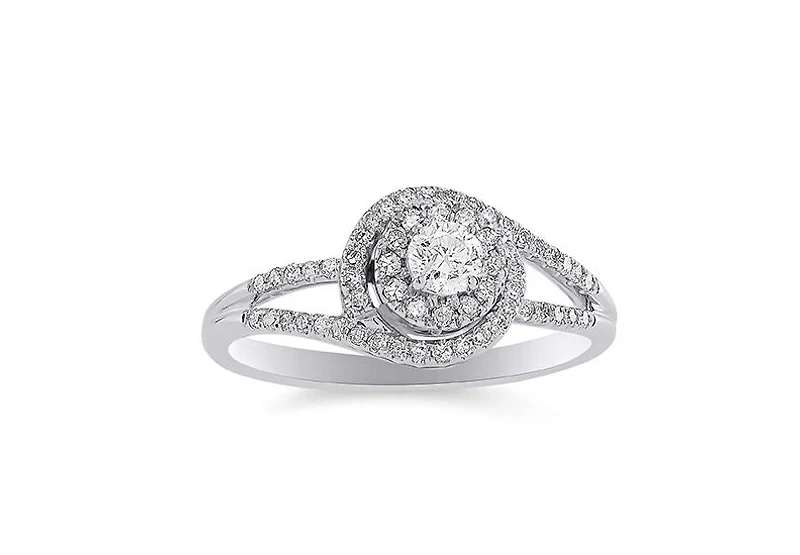 White Gold 0.50Ctw Diamond Bridal Set