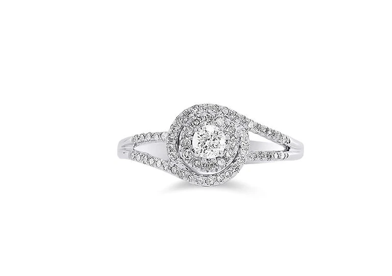White Gold 0.50Ctw Diamond Bridal Set