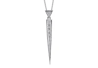 Sterling Silver Pointed Pendant