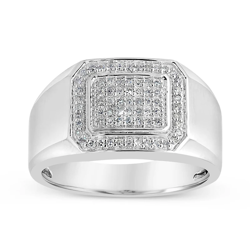 10K White Gold 0.23Ctw Diamond Ring