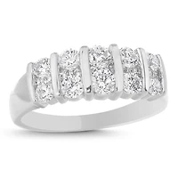 14K White Gold 1.00CTW Diamond Anniversary Band