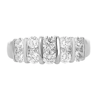 14K White Gold 1.00CTW Diamond Anniversary Band