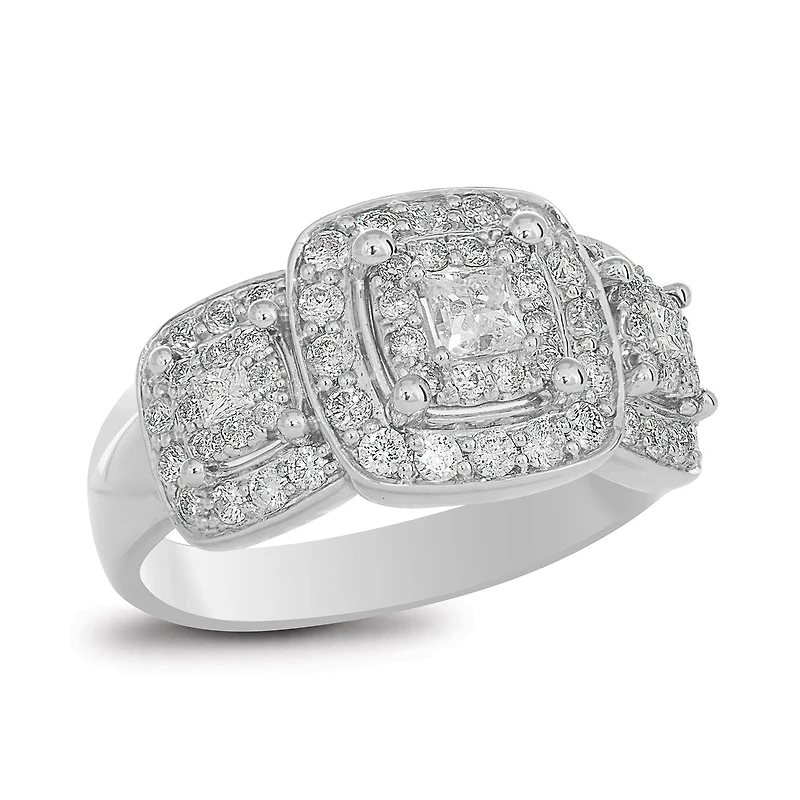 14K White Gold 1.00CTW Diamond Ring