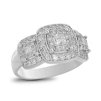 14K White Gold 1.00CTW Diamond Ring